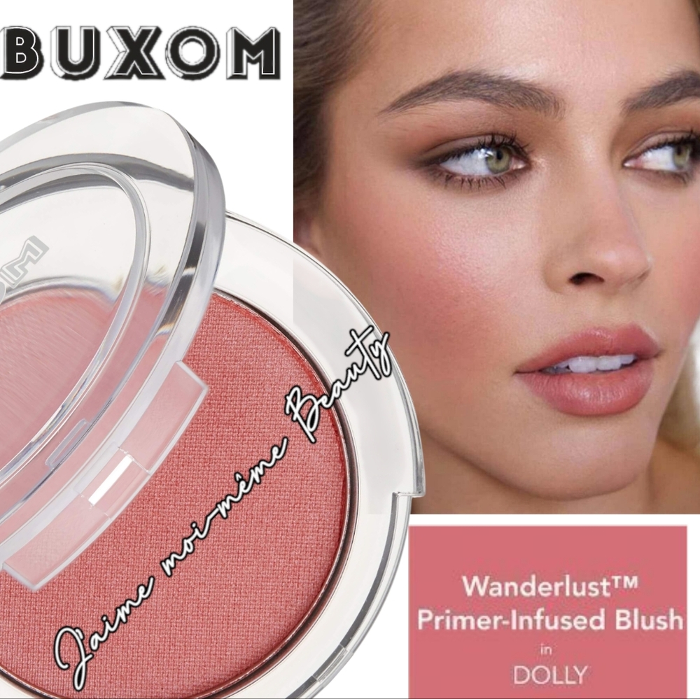 BUXOM Limited Edition Wanderlust Primer Infused Blush in Dolly (MAUVE)